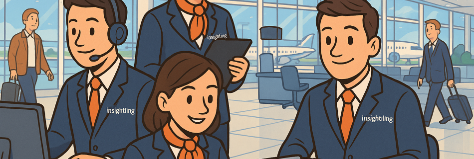 back-office airline's staff