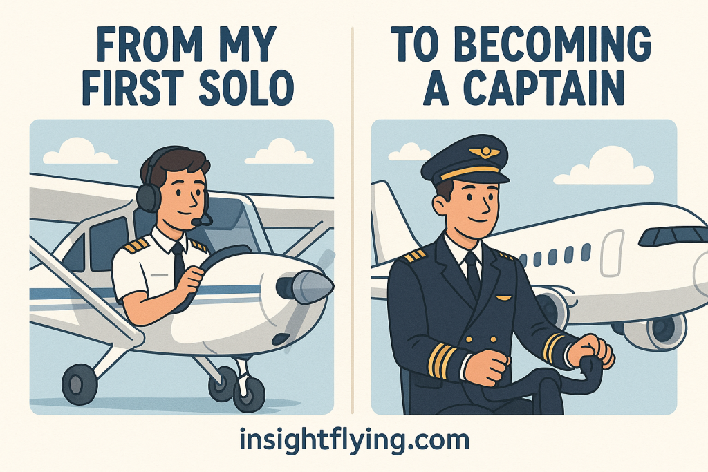 from fisrt Solo to becoming a captain