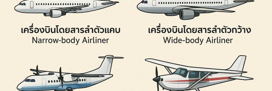 aircraft classification การแบ่งประเภทของเครื่องบิน