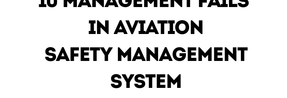 management fails in aviation SMS