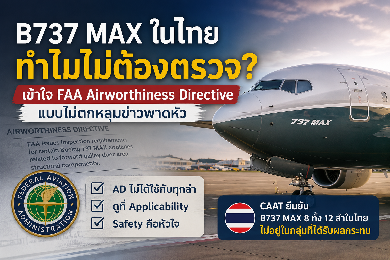 B737max and FAA Airworthiness Directive