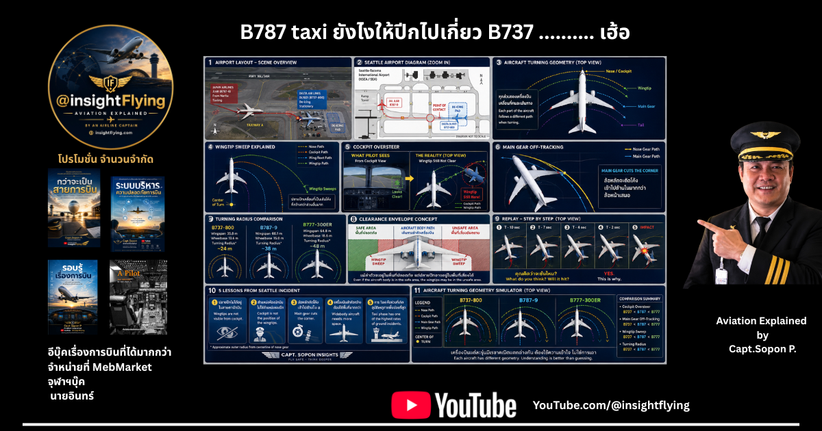 JAL Delta เรียนจากข่าว Aviation Explained by Capt.Sopon P.