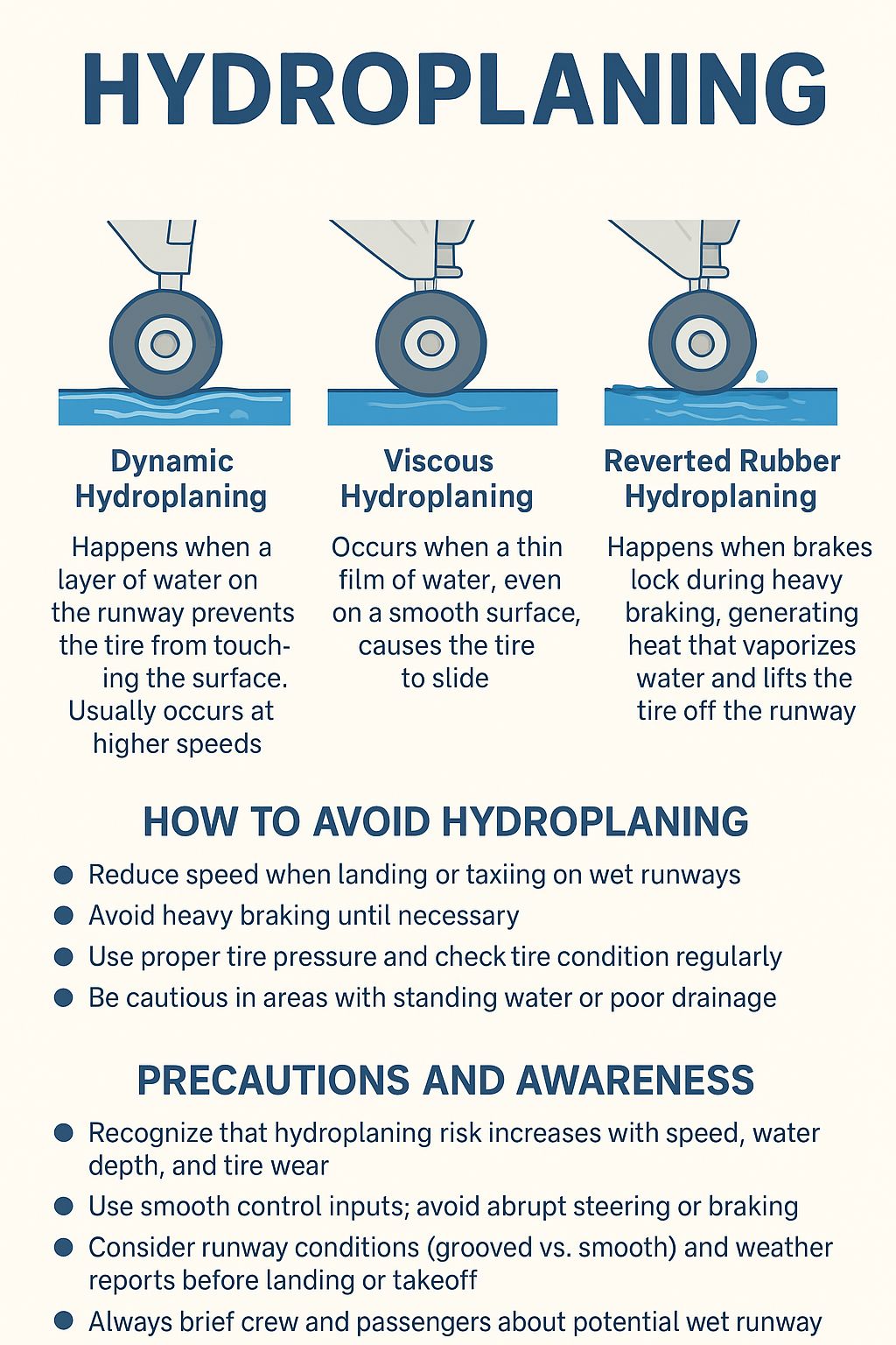 types of Hydroplaning