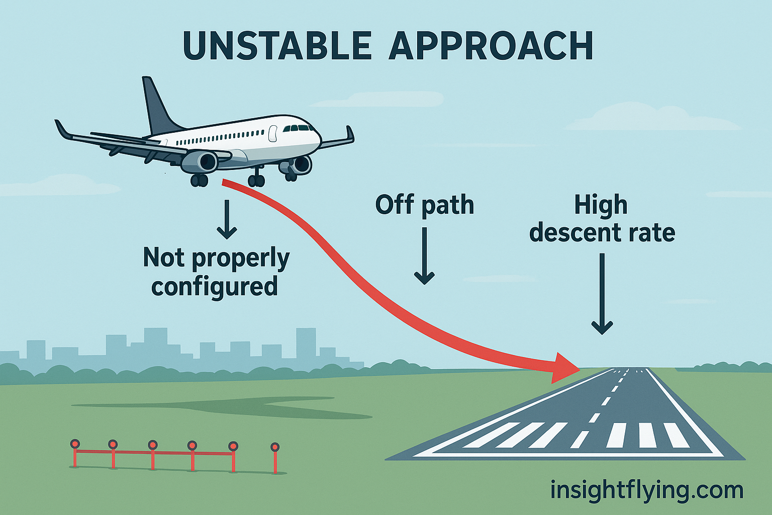 Unstable Aircraft Approach