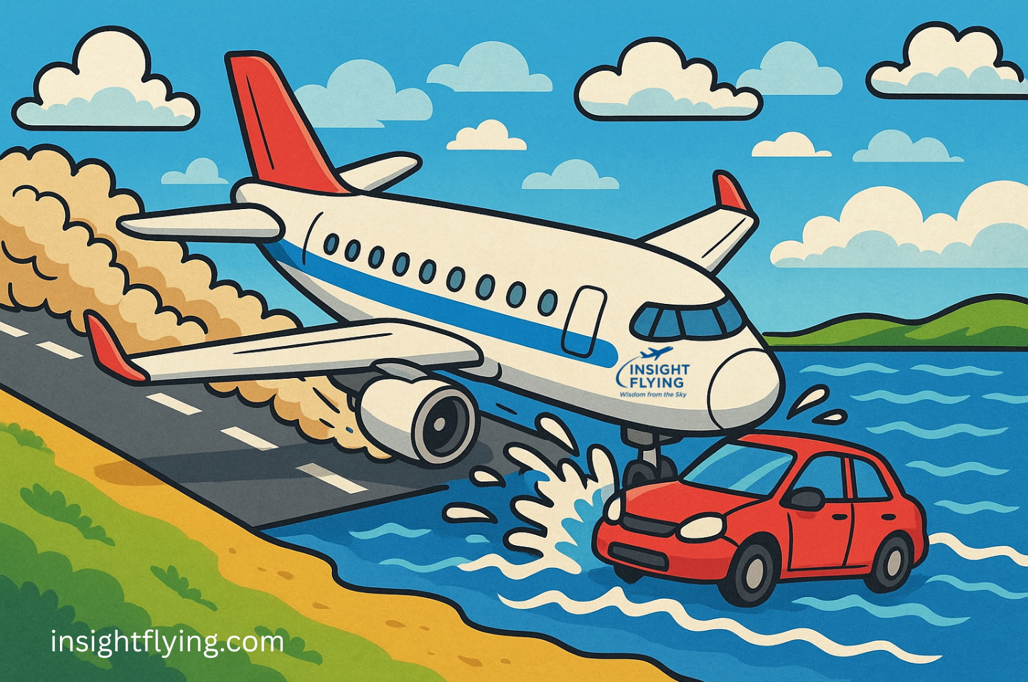 สรุปเหตุการณ์เครื่องคาร์โก้ไถลออกนอกรันเวย์ที่ฮ่องกง