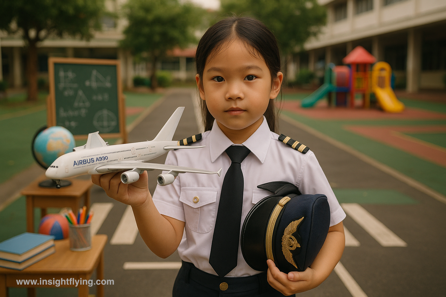 An ispiration หนูอยากเป็นนักบิน child plane