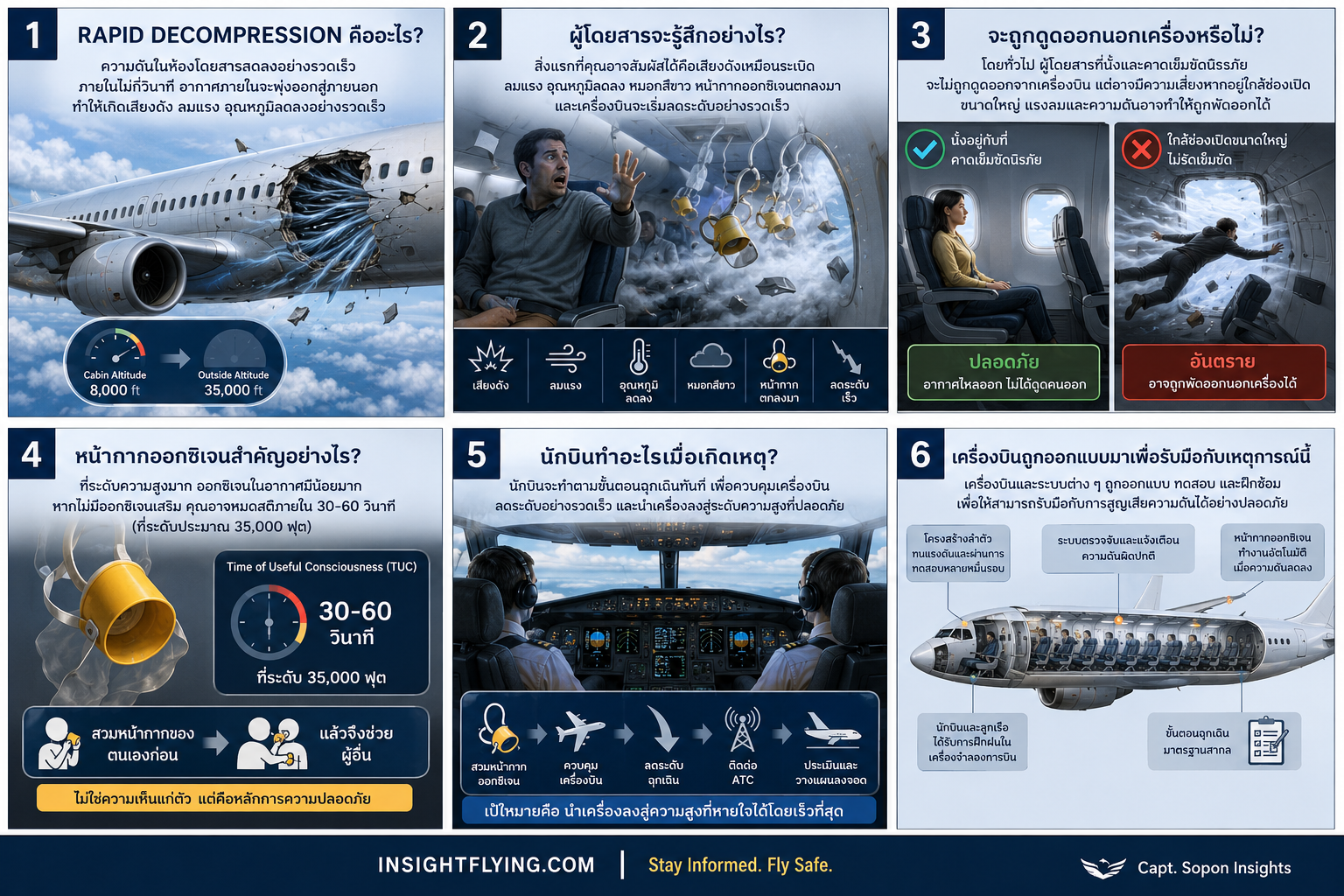 Rapid Decompression: ทุกสิ่งที่ผู้โดยสารควรรู้